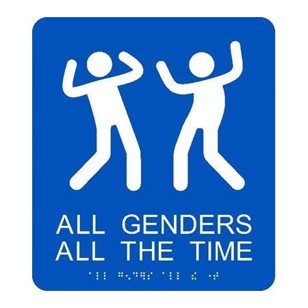 Nmc All Genders Braille Ada Sign, ADA26BL ADA26BL